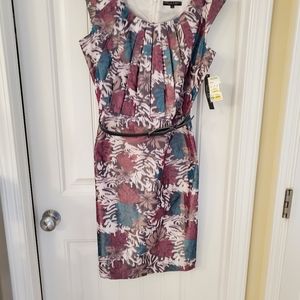 Isabella DeMarco Floral Dress w/Belt